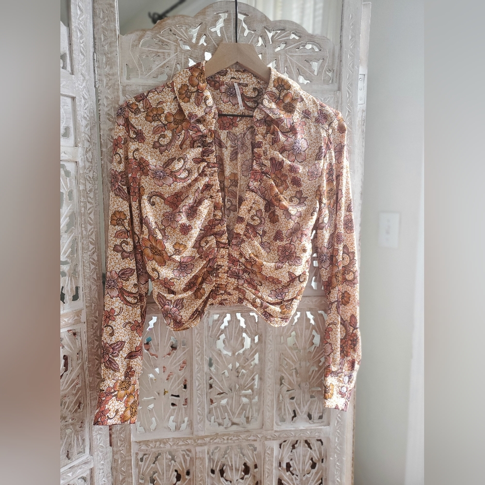 Free People I Got You Floral Print top